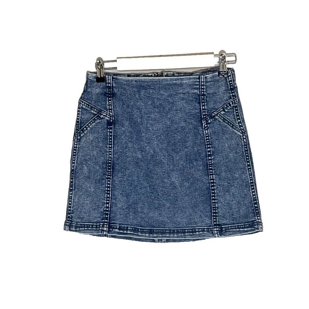 Retro Denim Jean Mini Skirt